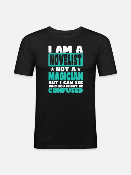 Novelist - Men's Slim Fit T-Shirt - black