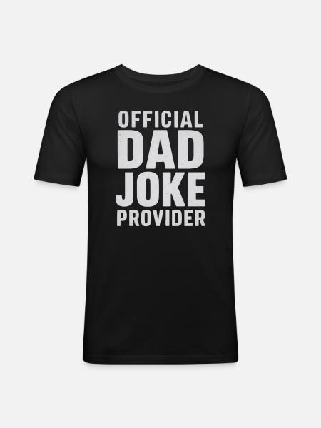 Official Dad Joke Provider - Men's Slim Fit T-Shirt - black