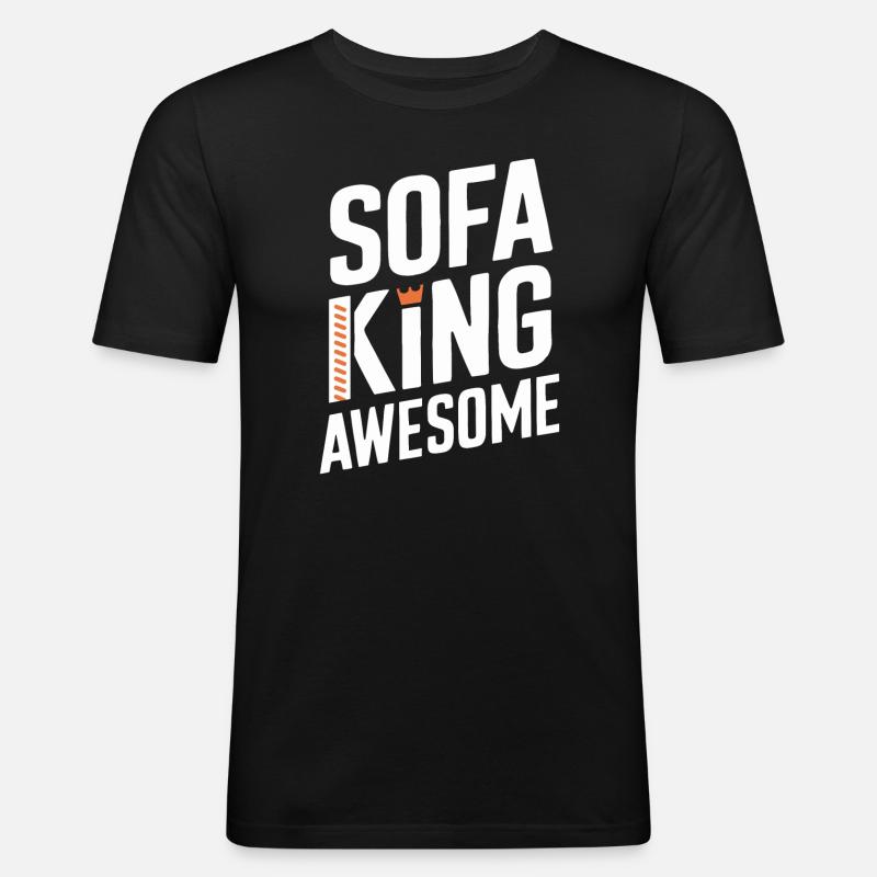 Sofa King Awesome Graphics - Men's Slim Fit T-Shirt - black