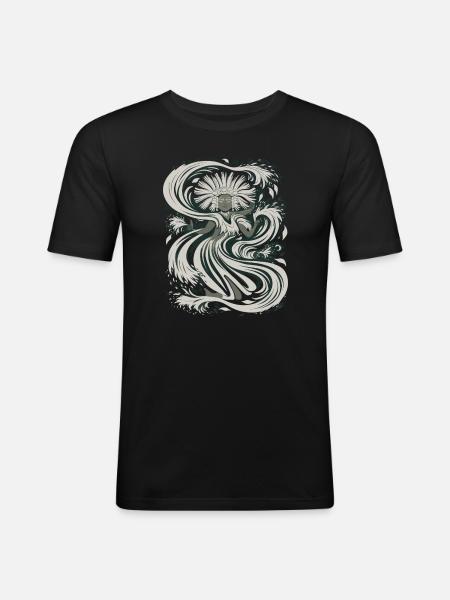 Aztec god Aztec mythology Chalchiuhtotolin - Men's Slim Fit T-Shirt - black