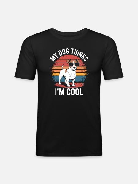 Jack Russell Terrier Owner - Men's Slim Fit T-Shirt - black