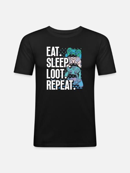 Gaming Stuff Video Game Gamer Gaming Video Games - Men's Slim Fit T-Shirt - black