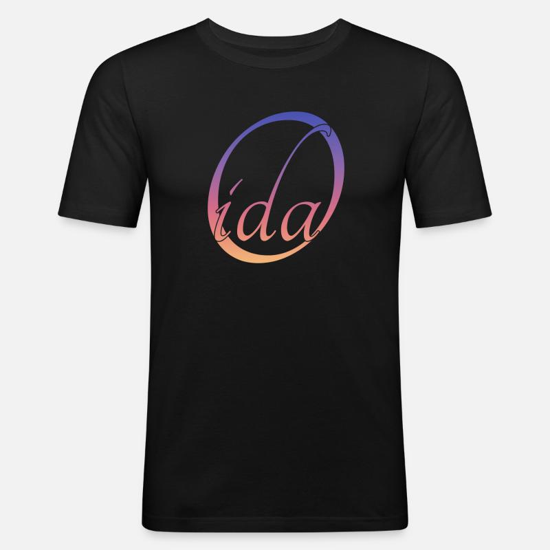 Oida - Männer Slim Fit T-Shirt - Schwarz