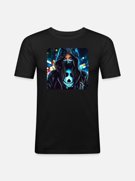 Cool Cybergoth Girl - Men's Slim Fit T-Shirt - black