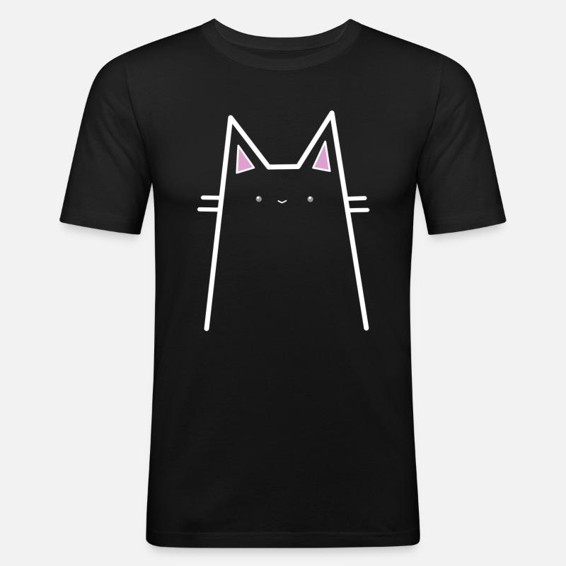 Conception de graphiques de chats - T-shirt près du corps Homme - noir