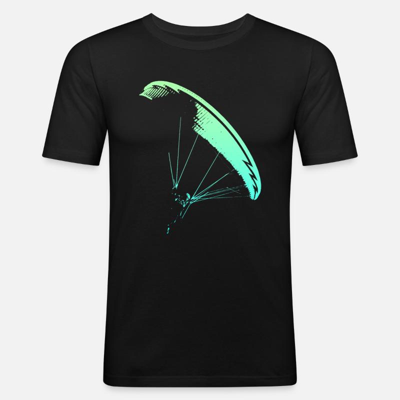 Gleitschirmflieger Nova CP - Männer Slim Fit T-Shirt - Schwarz
