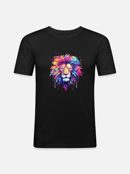 King Leon - Männer Slim Fit T-Shirt - Schwarz