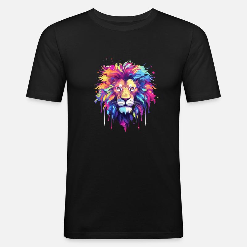 King Leon - Männer Slim Fit T-Shirt - Schwarz