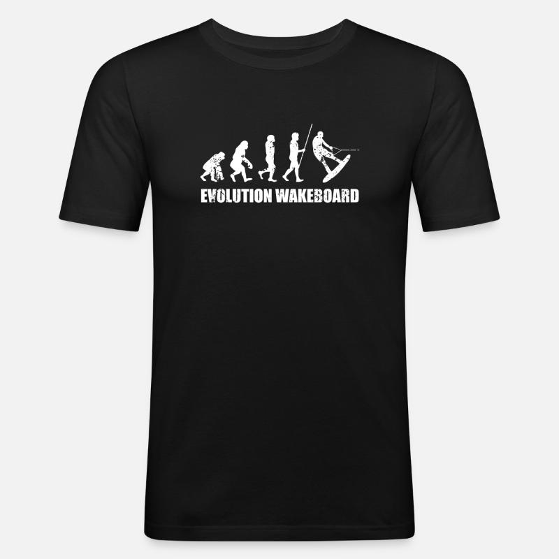 Wakeboard Wakeboarding Evolution - T-shirt près du corps Homme - noir