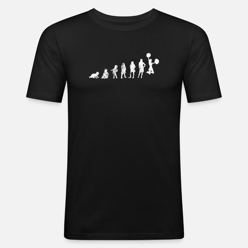 Cheerleading Cheerleading Evolution - T-shirt près du corps Homme - noir