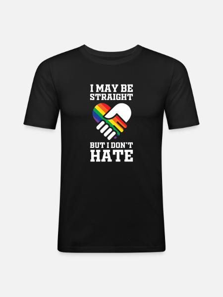 LGBT gay - Men's Slim Fit T-Shirt - black