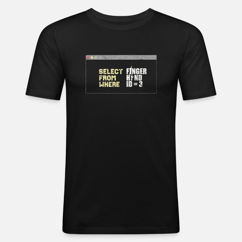 Informatiker Programmierer - Männer Slim Fit T-Shirt - Schwarz