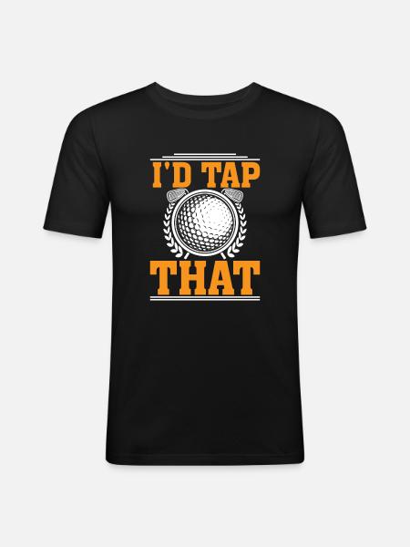 I'd beat that - Men's Slim Fit T-Shirt - black