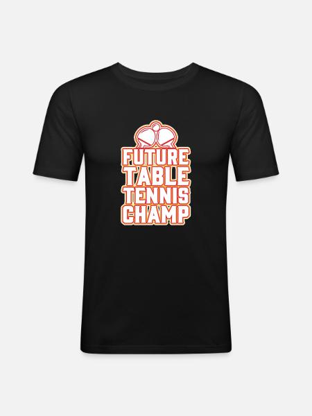 Future Table Tennis Champion - Men's Slim Fit T-Shirt - black
