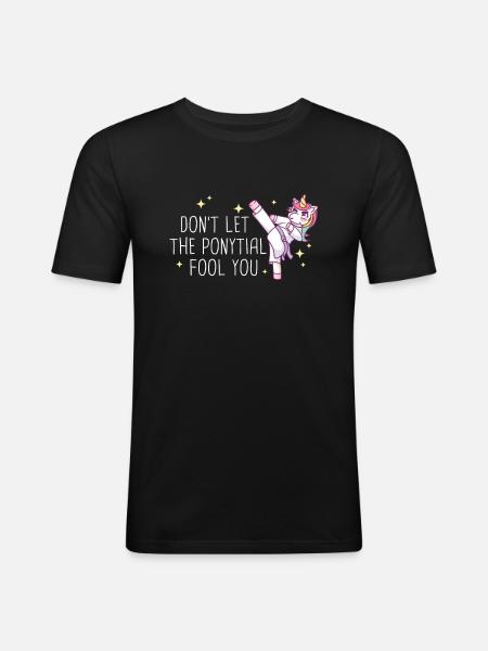 Karate Karate Fighter Martial Arts - Men's Slim Fit T-Shirt - black