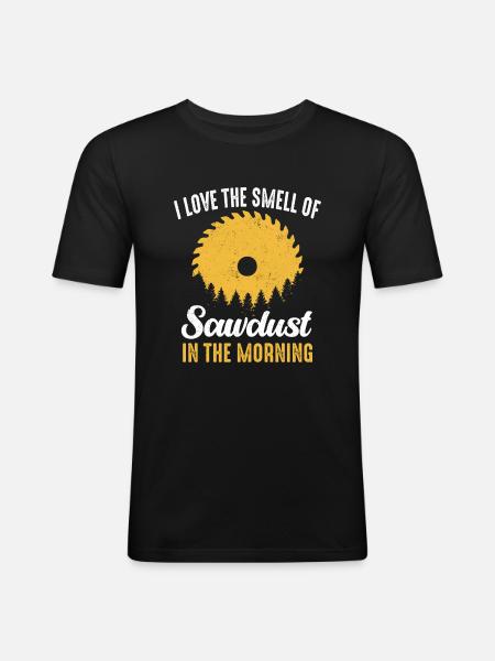 Menuisier Menuiserie - T-shirt près du corps Homme - noir