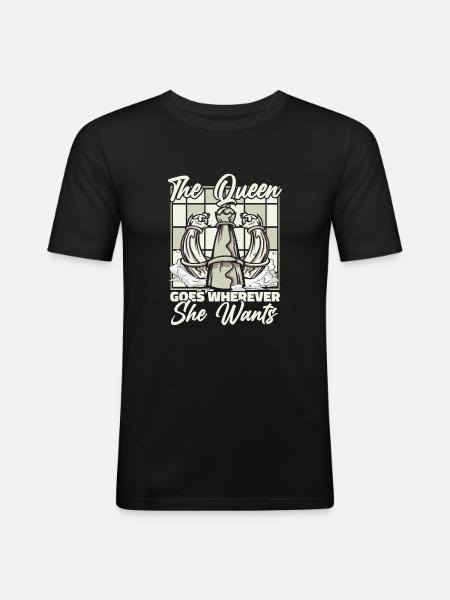 Chess Chess Players - Men's Slim Fit T-Shirt - black