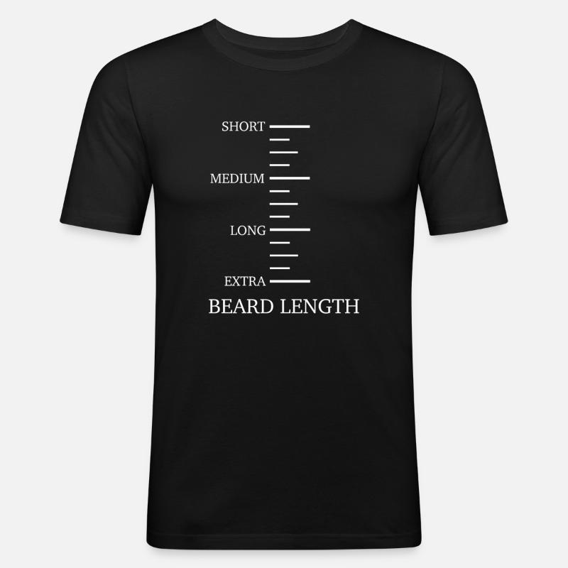 Beard Moustache Bearded Men - Men's Slim Fit T-Shirt - black
