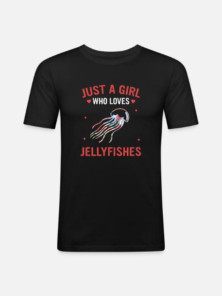 Méduse - T-shirt près du corps Homme - noir