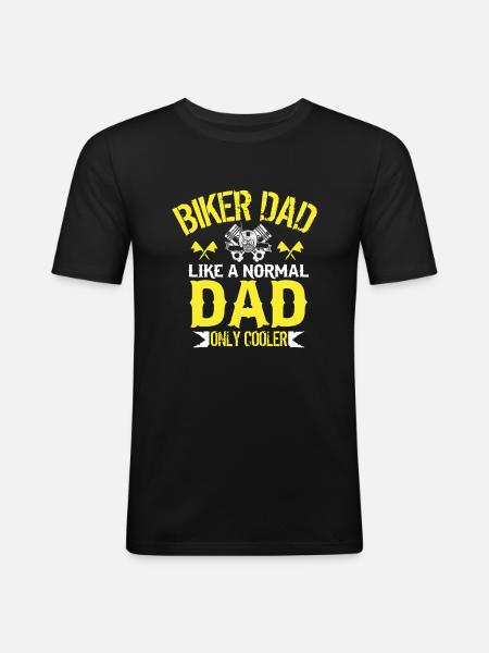 Biker motorcycle - Men's Slim Fit T-Shirt - black