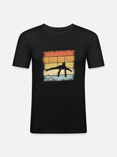 Gymnastics Retro - Men's Slim Fit T-Shirt - black