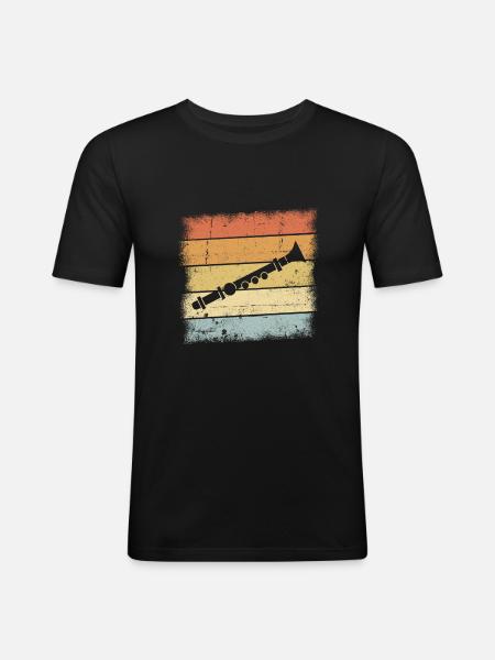 Flute - Men's Slim Fit T-Shirt - black