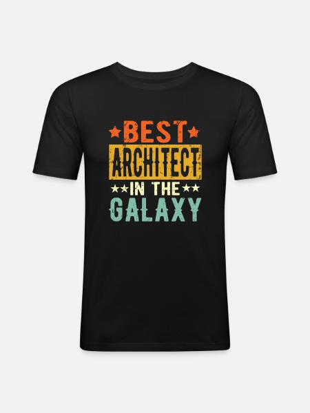 Best Architect ever Architect Gift - Men's Slim Fit T-Shirt - black