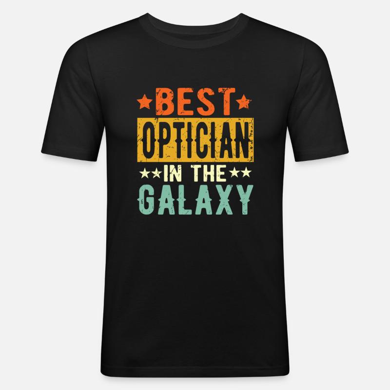 Best Optiker ever Optiker Geschenk - Männer Slim Fit T-Shirt - Schwarz