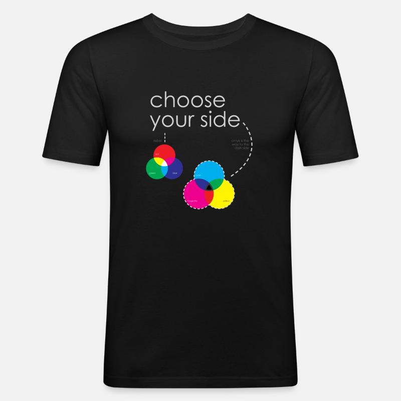 Farbsysteme - Männer Slim Fit T-Shirt - Schwarz