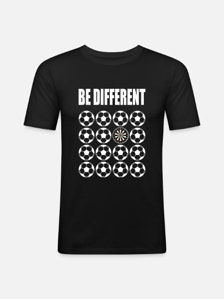 Jeu de fléchettes fléchettes - T-shirt près du corps Homme - noir