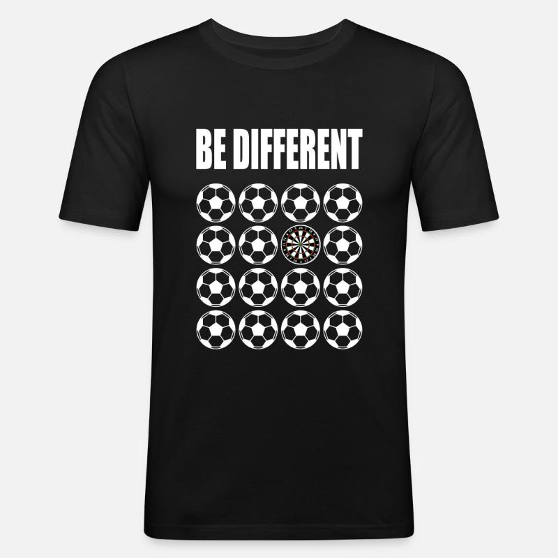 Jeu de fléchettes fléchettes - T-shirt près du corps Homme - noir