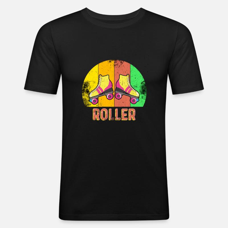 Rollerblades Rollerblades - Männer Slim Fit T-Shirt - Schwarz