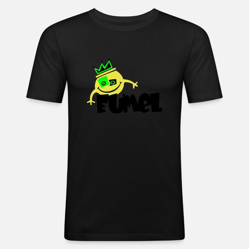 EUMEL - Männer Slim Fit T-Shirt - Schwarz