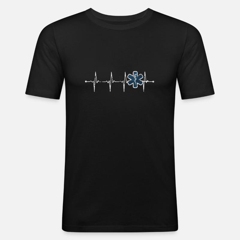 Rettungssanitäter - Männer Slim Fit T-Shirt - Schwarz