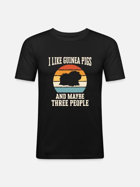 Guinea pig - Men's Slim Fit T-Shirt - black