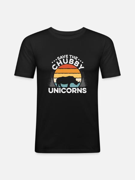Rhinoceros Rhinoceros - Men's Slim Fit T-Shirt - black