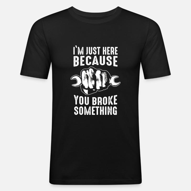 Mechanic Screwdriver Workshop - Men's Slim Fit T-Shirt - black