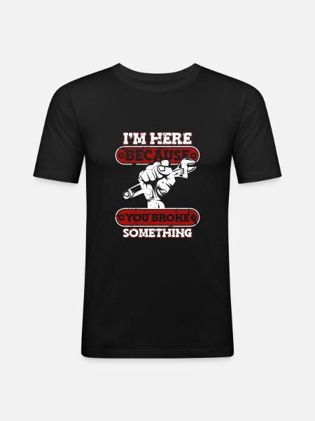 Mechanic Screwdriver Workshop - Men's Slim Fit T-Shirt - black