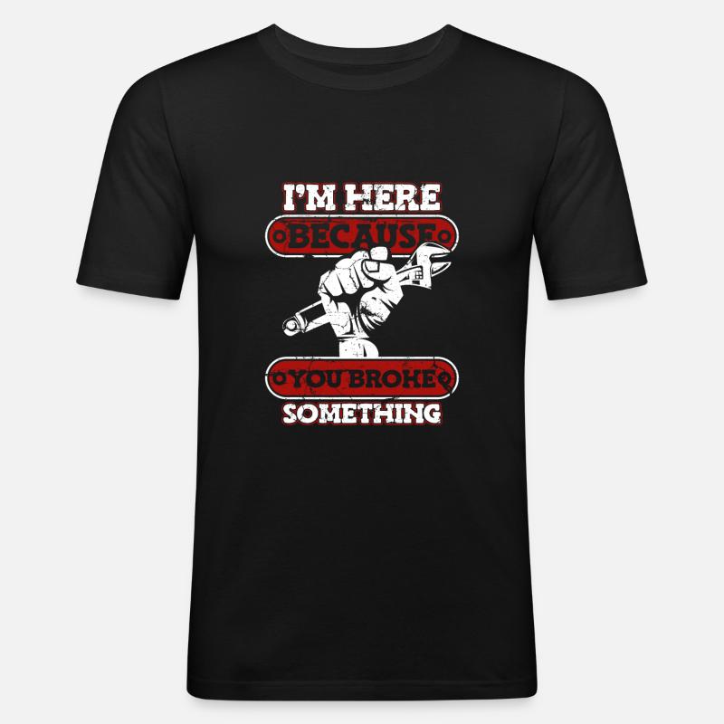Mechanic Screwdriver Workshop - Men's Slim Fit T-Shirt - black