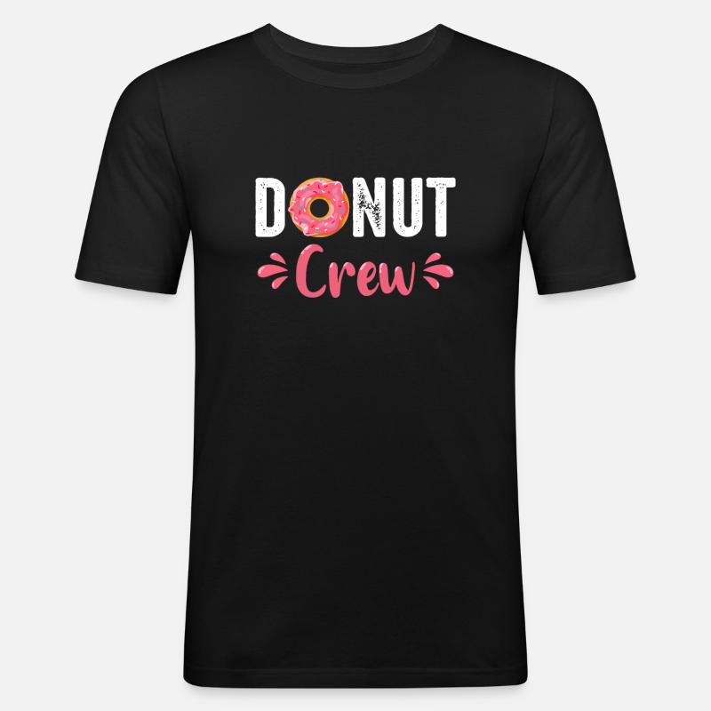 Donut Donuts Candy Bagel - Men's Slim Fit T-Shirt - black