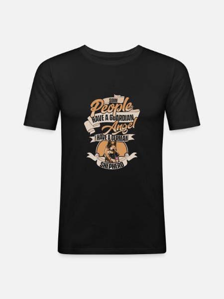 German Shepherd Dog - Men's Slim Fit T-Shirt - black