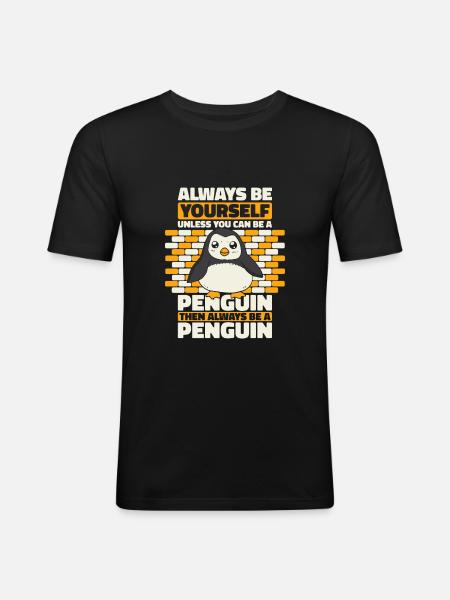 Penguin - Men's Slim Fit T-Shirt - black