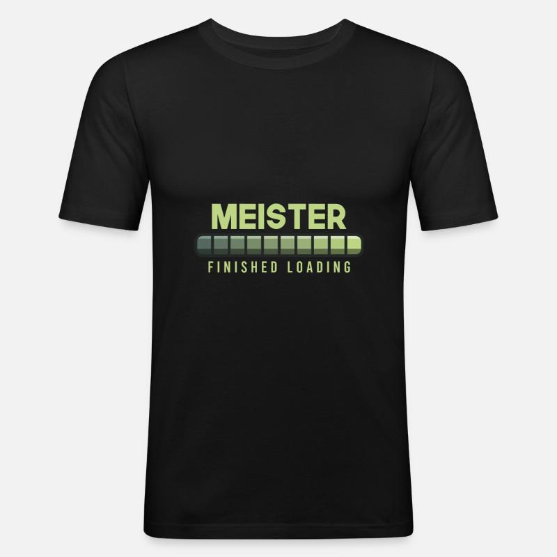 Master loading beam - Men's Slim Fit T-Shirt - black