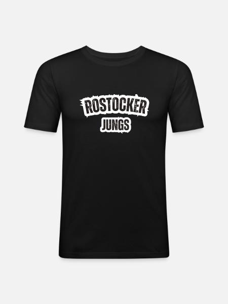 Rostock boys - Men's Slim Fit T-Shirt - black