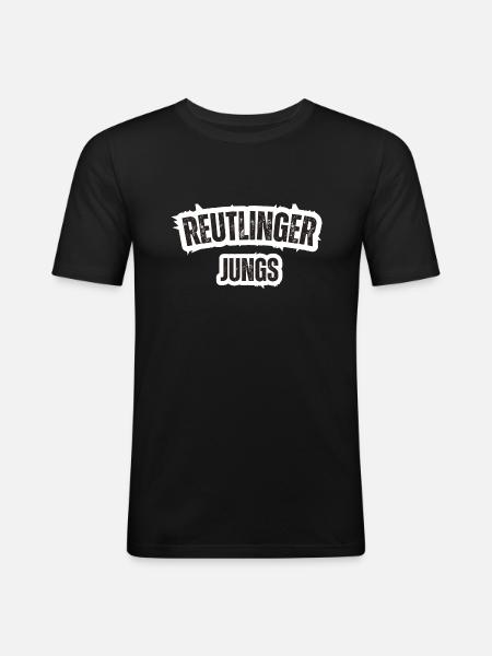 Reutlingen Boys - Men's Slim Fit T-Shirt - black