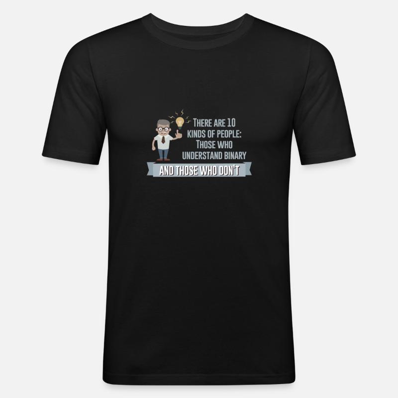 Binary - Men's Slim Fit T-Shirt - black