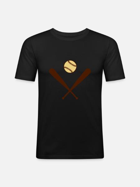 Baseball - Men's Slim Fit T-Shirt - black