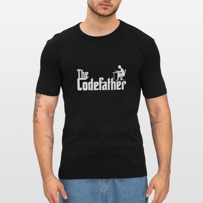 Computer Scientist the Codefather Programmer Gift Men's Slim Fit T-Shirt