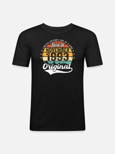 Legendary since November 1993 - 1993 - Men's Slim Fit T-Shirt - black