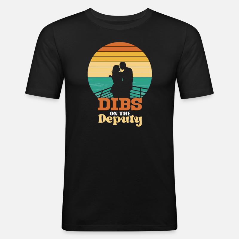 Dibs über den Stellvertreter - Männer Slim Fit T-Shirt - Schwarz